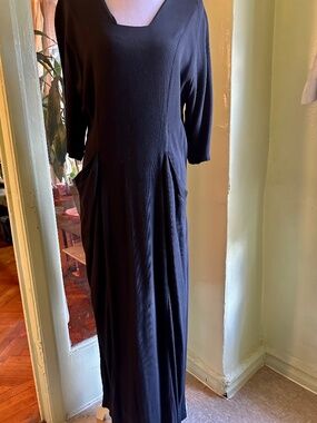 Vintage (80,s rayon blend pocket dress